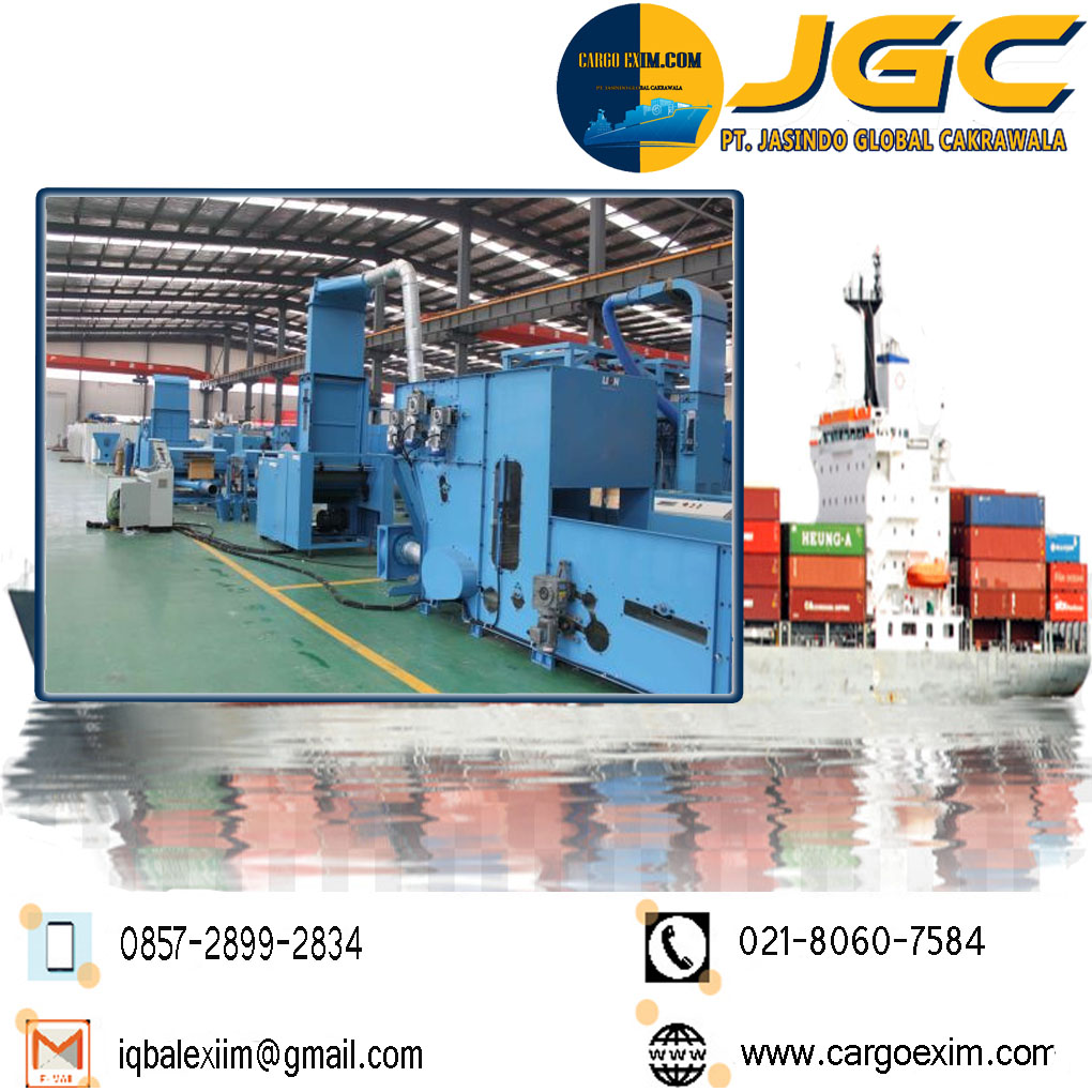Cargo Exim bergerak di bidang Jasa Import Resmi Mesin tekstile International untuk kepengurusan Import resmi kepada Bea Cukai wa. 0857-2899-2834