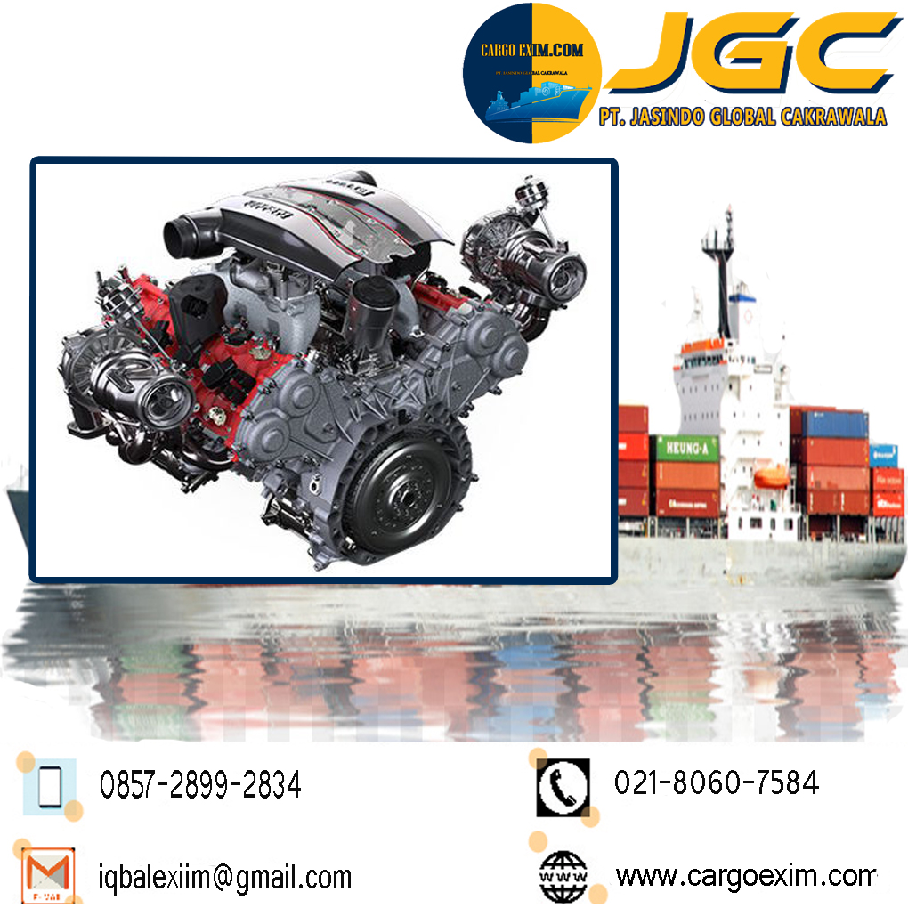 Cargo Exim bergerak di bidang Jasa Import mesin mobil International untuk kepengurusan Import resmi kepada Bea Cukai wa. 0857-2899-2834