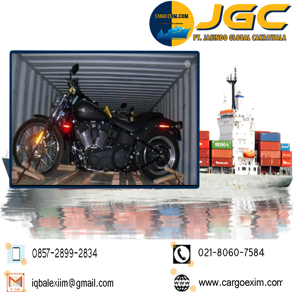 Cargo Exim bergerak di bidang Jasa Import motor harley International untuk kepengurusan Import resmi kepada Bea Cukai wa. 0857-2899-2834