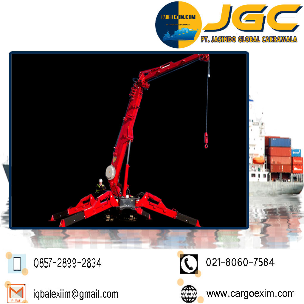 Cargo Exim bergerak di bidang Jasa Import Resmi Alat Berat Crane International untuk kepengurusan Import Crane kepada Bea Cukai wa 0857-2899-2834